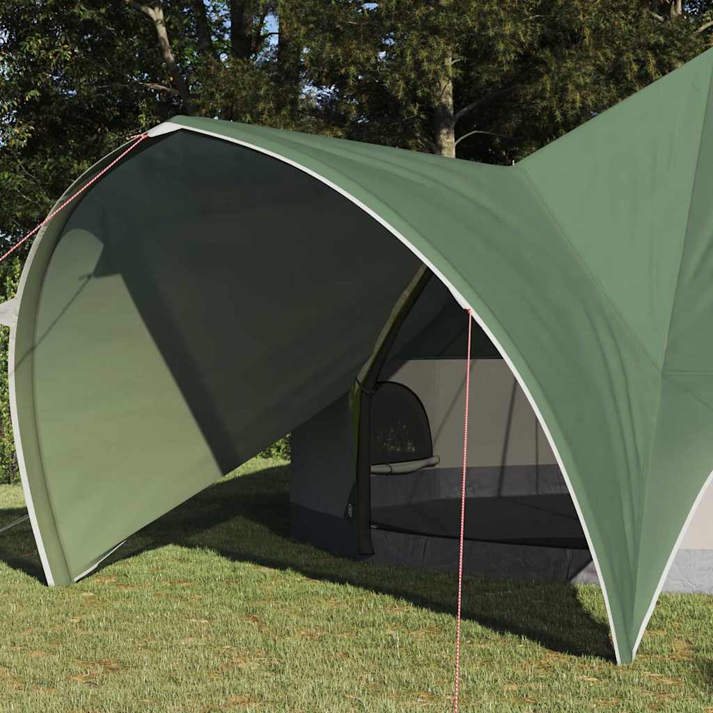 Teepee Zelt für 9 Personen Grün und Grau 502 x 502 x 297 cm
