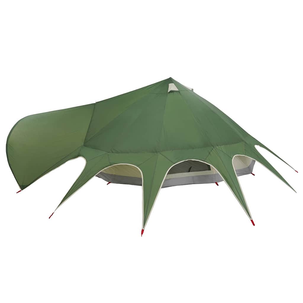 Teepee Zelt für 9 Personen Grün und Grau 502 x 502 x 297 cm
