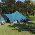 Teepee Zelt für 9 Personen Blau und Grau 502 x 502 x 297 cm