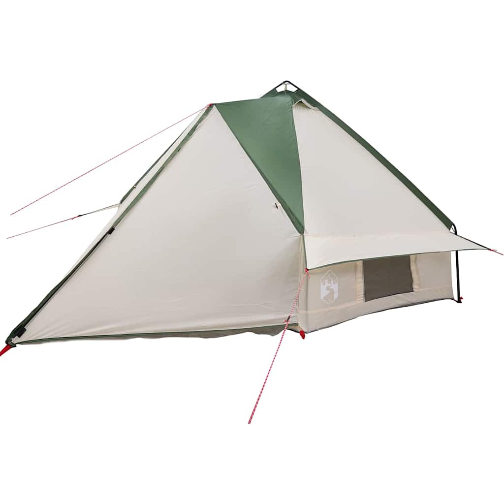 Teepee Zelt für 8 Personen Grün und Weiß 490 x 410 x 210 cm