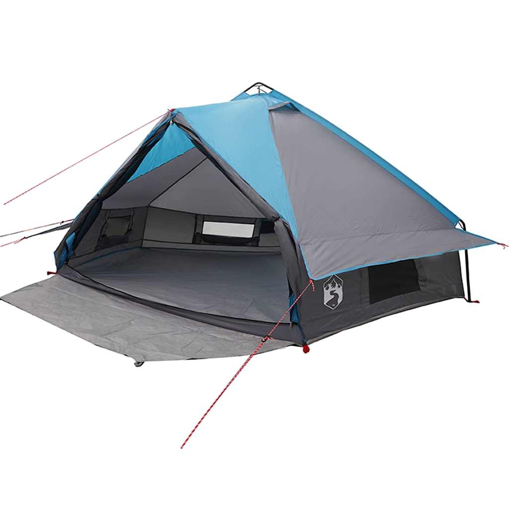 Teepee Zelt für 8 Personen Blau und Grau 490 x 410 x 210 cm
