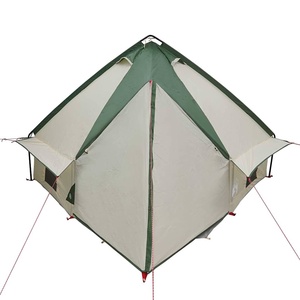 Teepee Zelt für 4 Personen Grün und Grau 388 x 320 x 169 cm