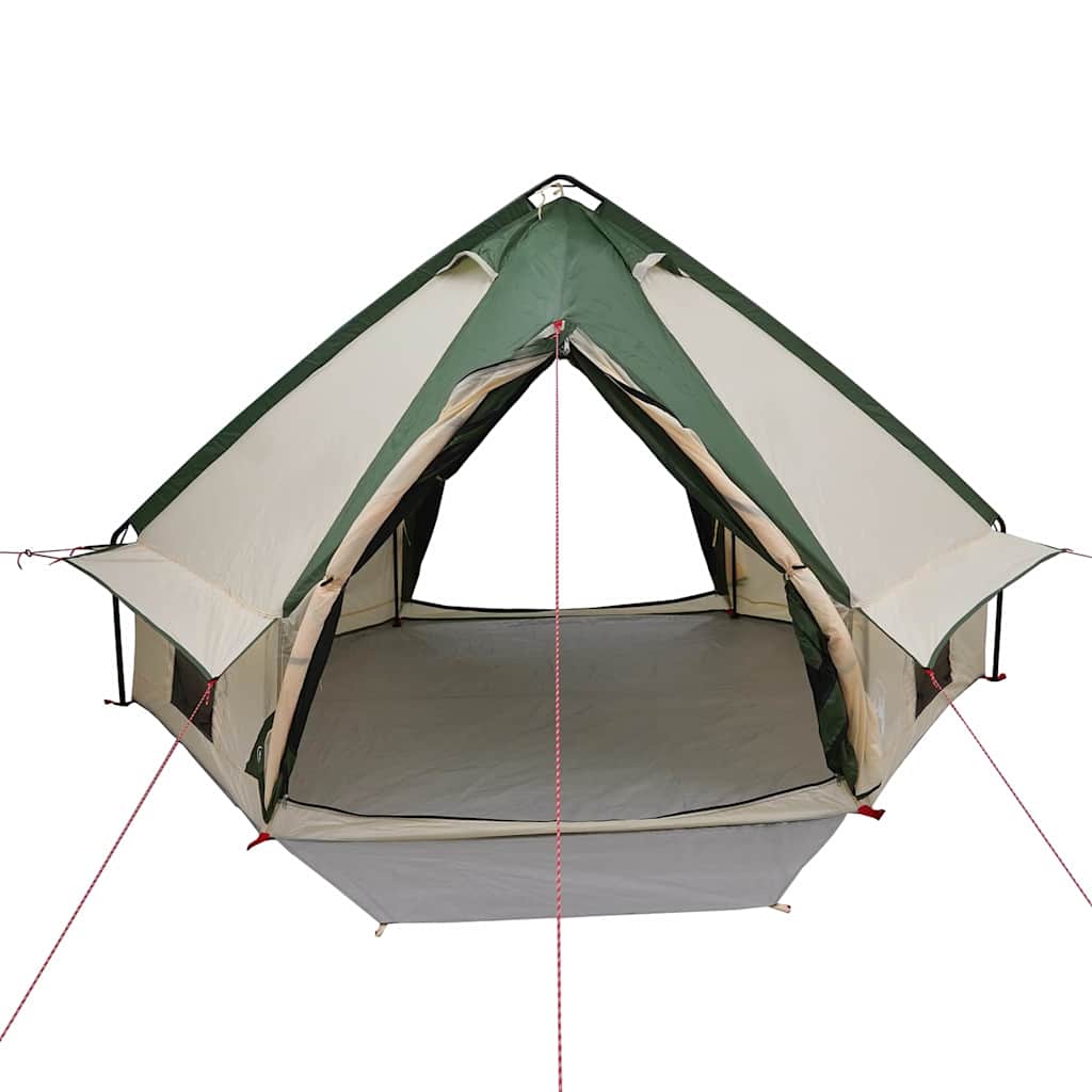 Teepee Zelt für 4 Personen Grün und Grau 388 x 320 x 169 cm