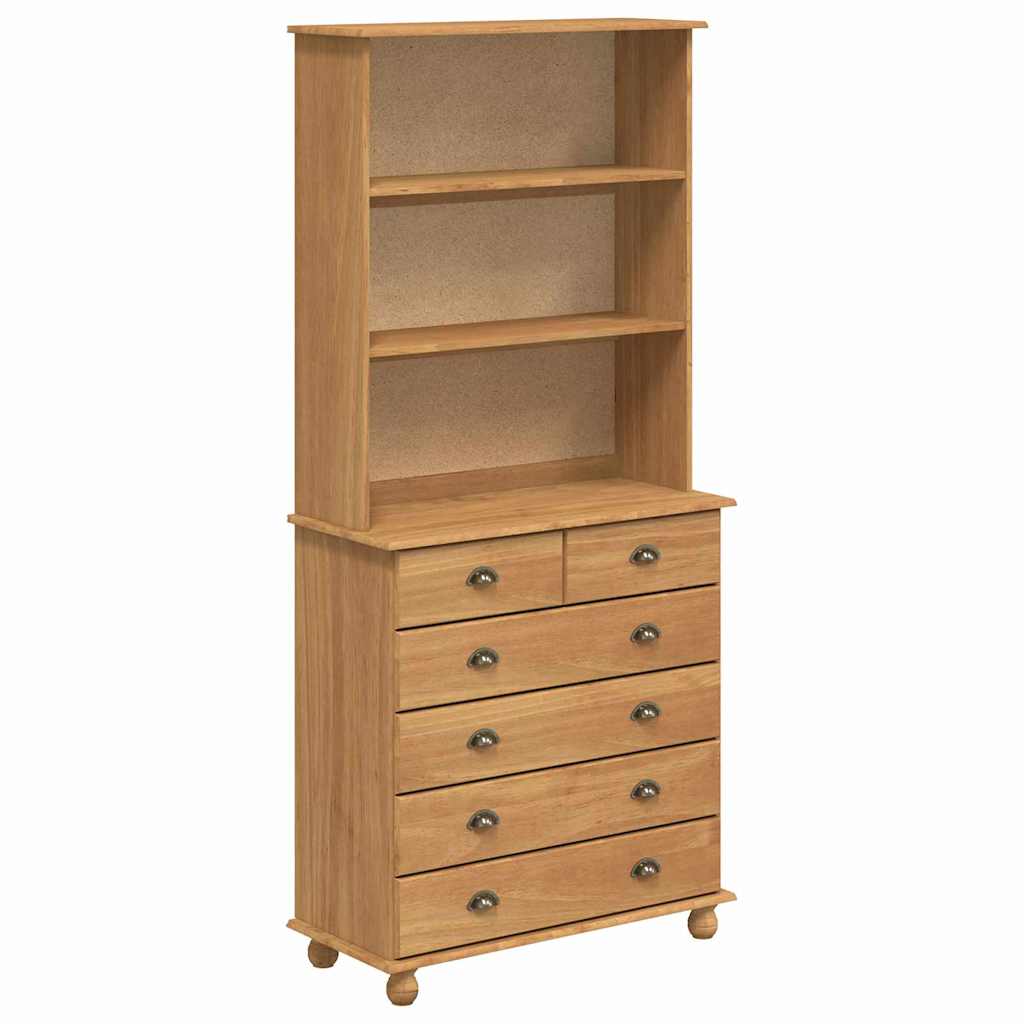 Hutch ASKIM Honigwachs 91 x 40 x 200,5 cm Massives Kiefernholz