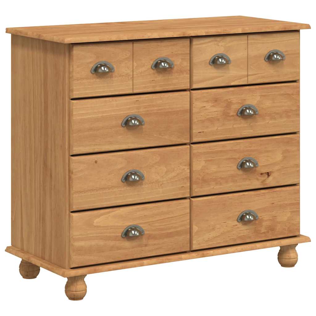 Hutch ASKIM Honigwachs 91 x 40 x 184 cm Massives Kiefernholz