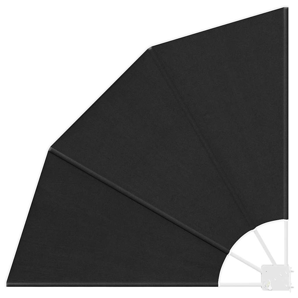 Balkon Sichtschutz 115 x 115 cm Polyester Anthrazit