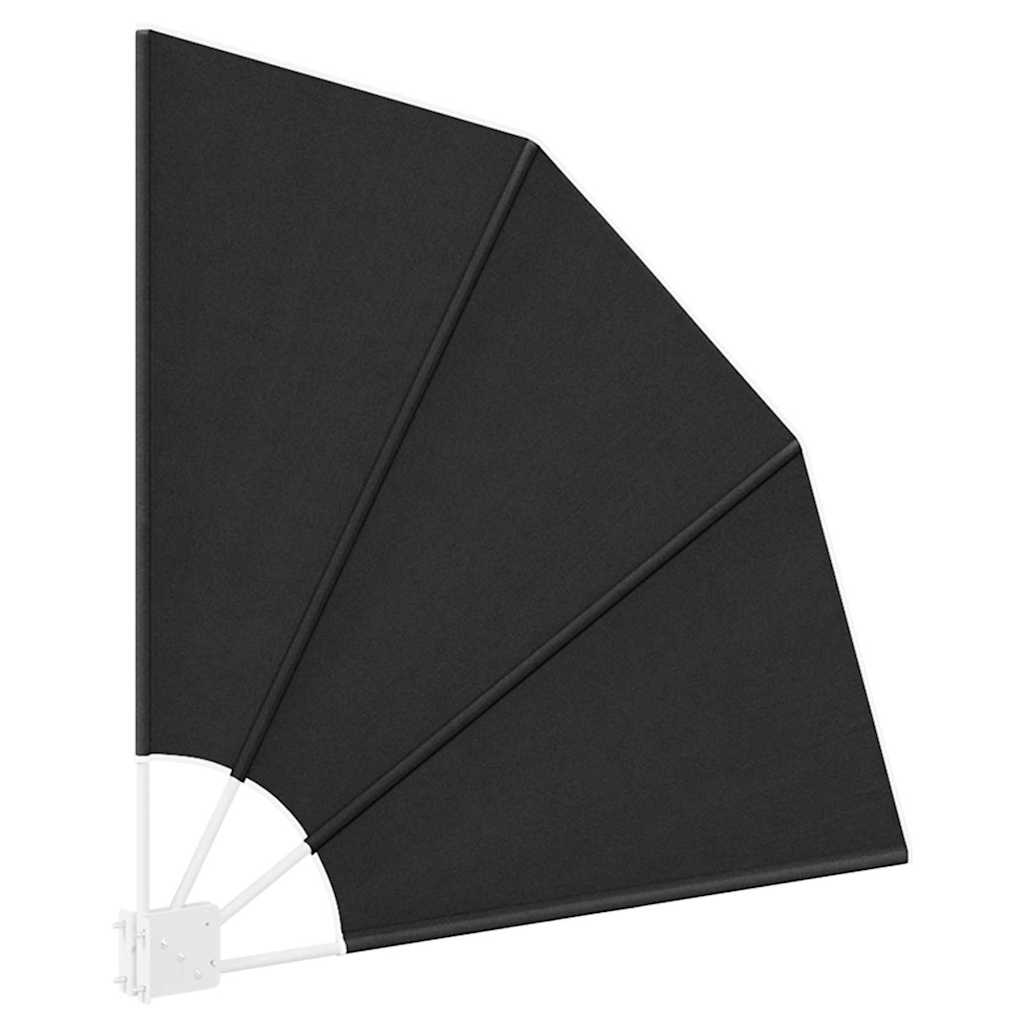 Balkon Sichtschutz 115 x 115 cm Polyester Anthrazit
