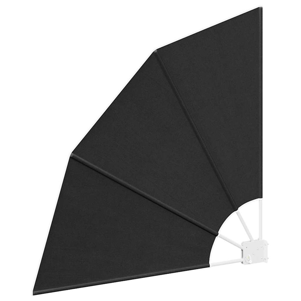 Balkon Sichtschutz 115 x 115 cm Polyester Anthrazit