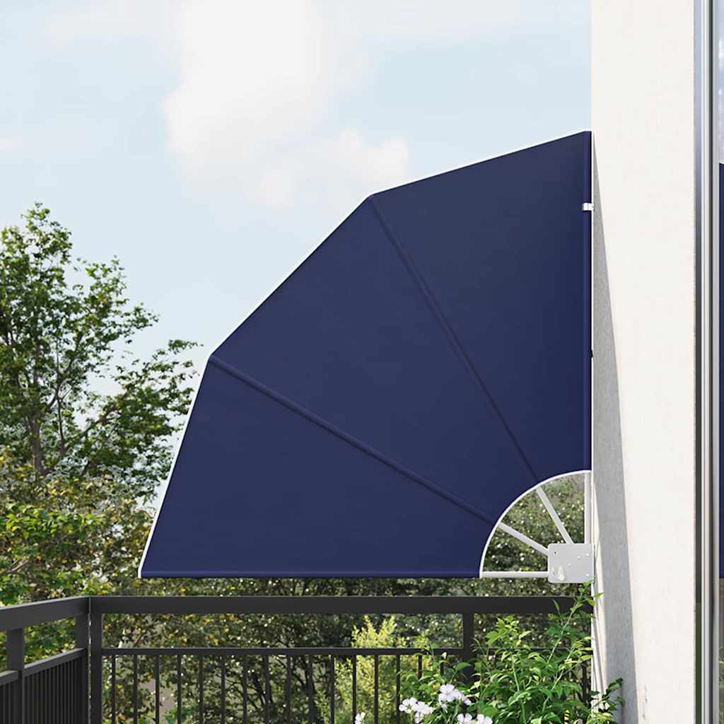 Balkon Sichtschutz 115 x 115 cm Polyester Marineblau