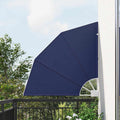 Balkon Sichtschutz 115 x 115 cm Polyester Marineblau