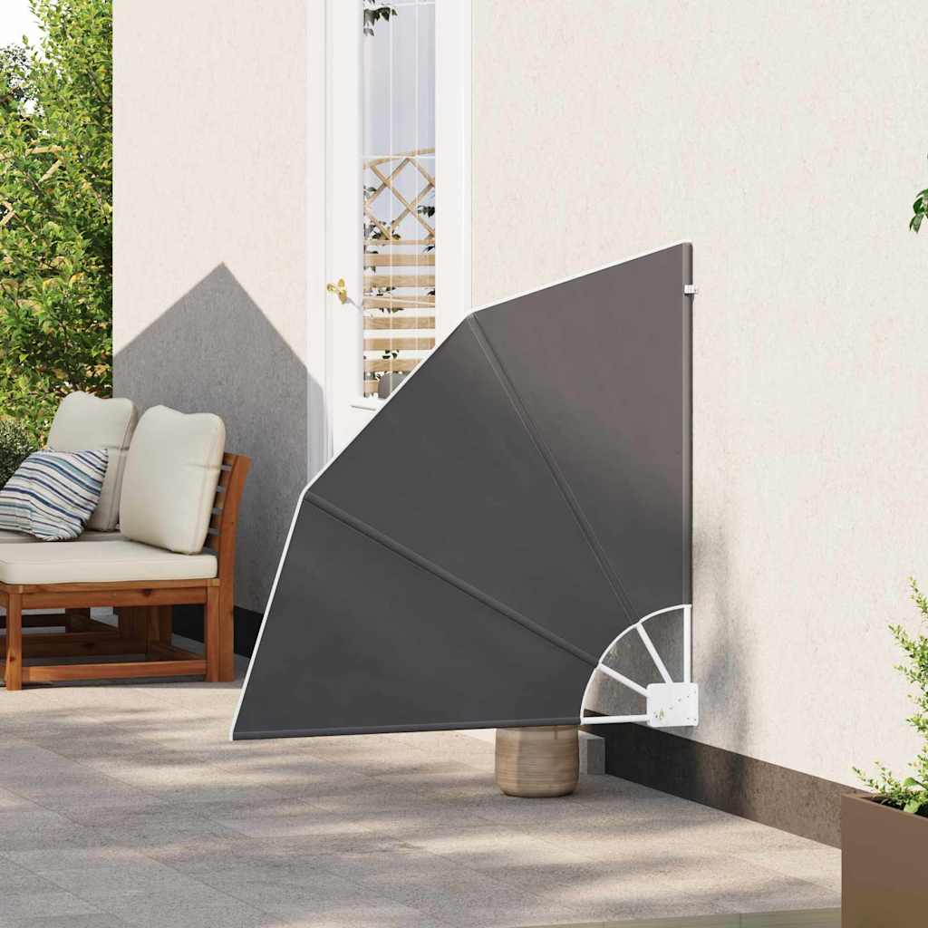 Balkon Sichtschutz 115 x 115 cm Polyester Schwarz