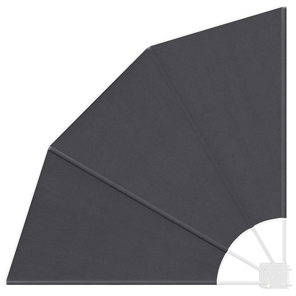 Balkon Sichtschutz 115 x 115 cm Polyester Schwarz