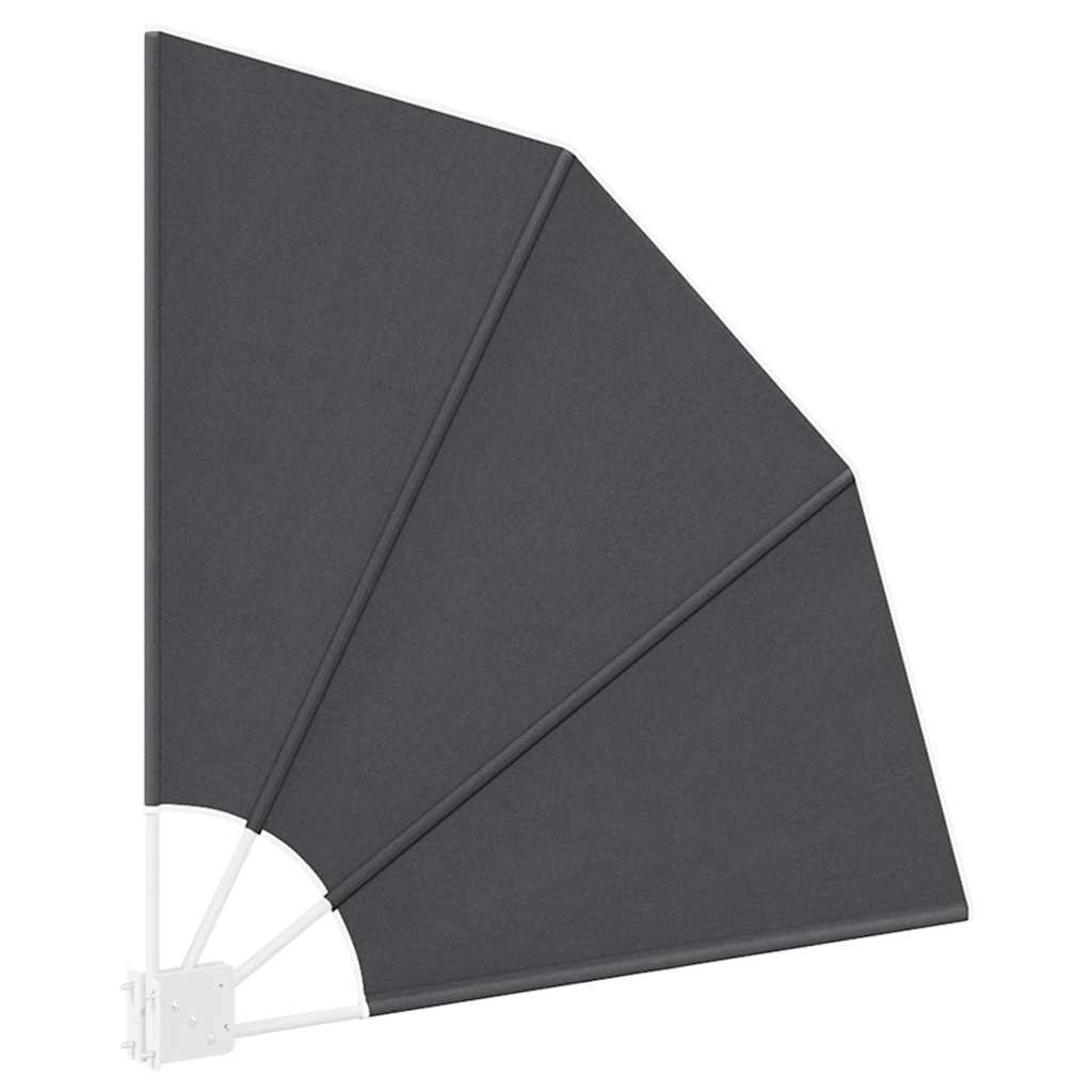 Balkon Sichtschutz 115 x 115 cm Polyester Schwarz