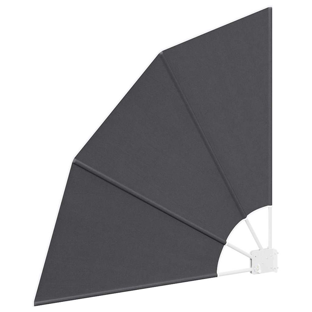 Balkon Sichtschutz 115 x 115 cm Polyester Schwarz