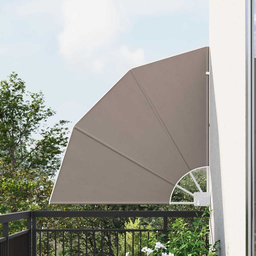 Balkon Sichtschutz 115 x 115 cm Polyester Taupe