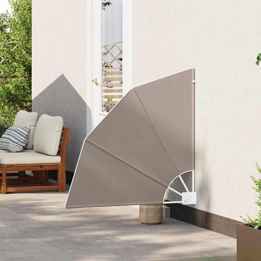 Balkon Sichtschutz 115 x 115 cm Polyester Taupe