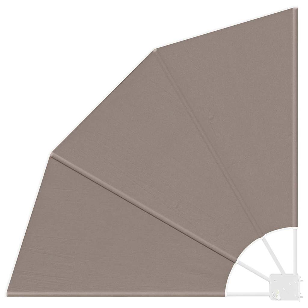 Balkon Sichtschutz 115 x 115 cm Polyester Taupe