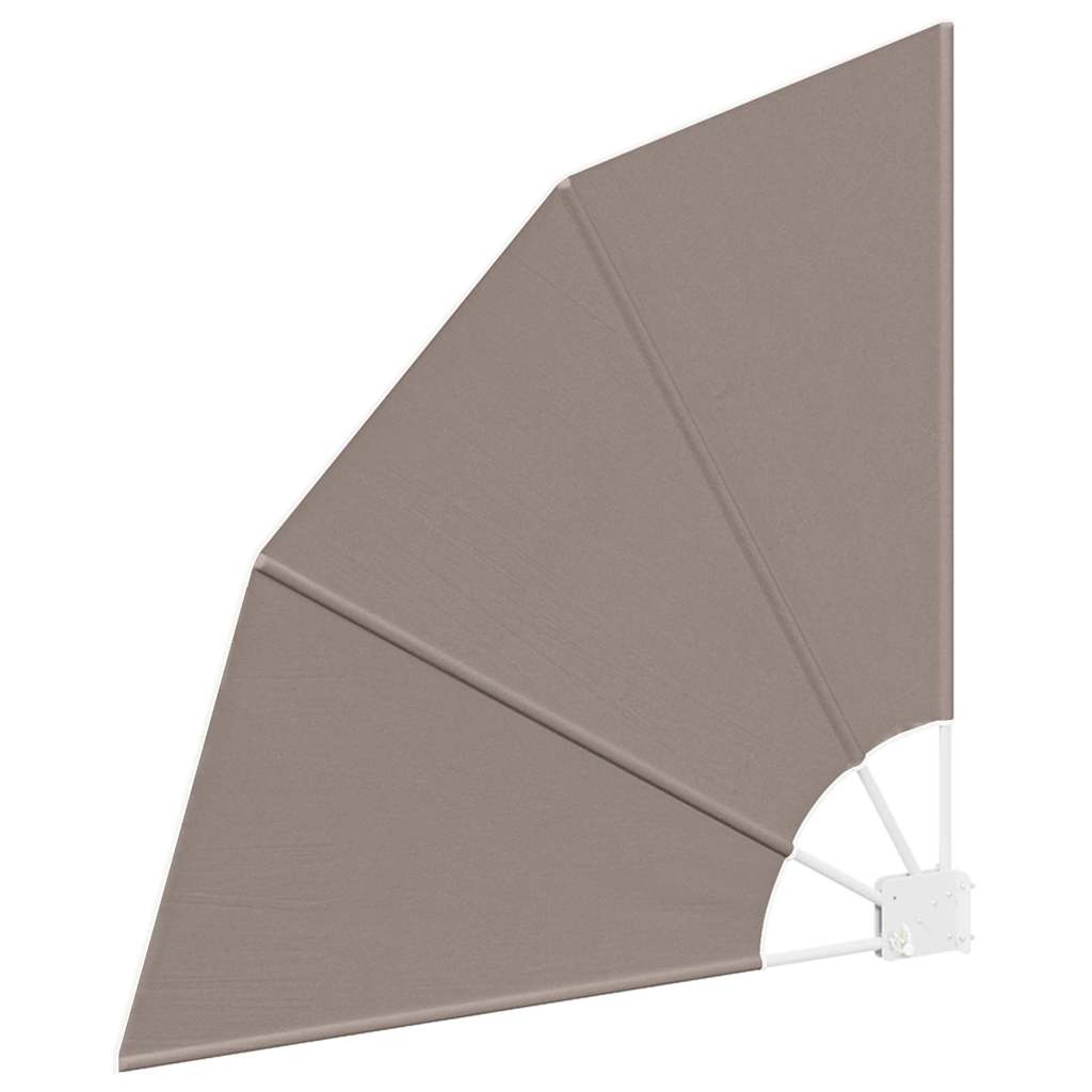 Balkon Sichtschutz 115 x 115 cm Polyester Taupe