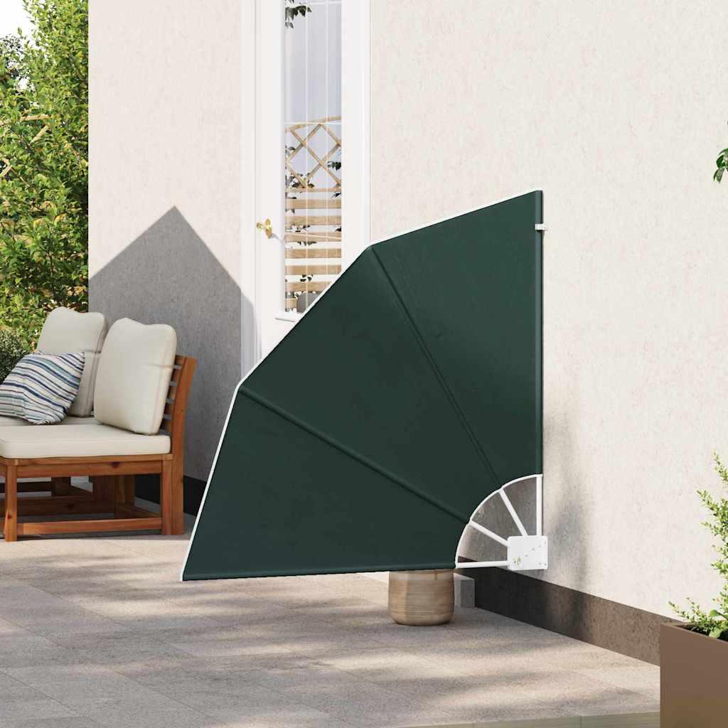 Balkon Sichtschutz 115 x 115 cm Polyester Dunkelgrün