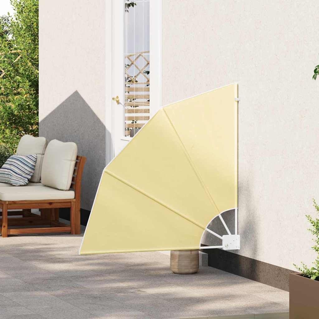 Balkon Sichtschutz 115 x 115 cm Polyester Sand