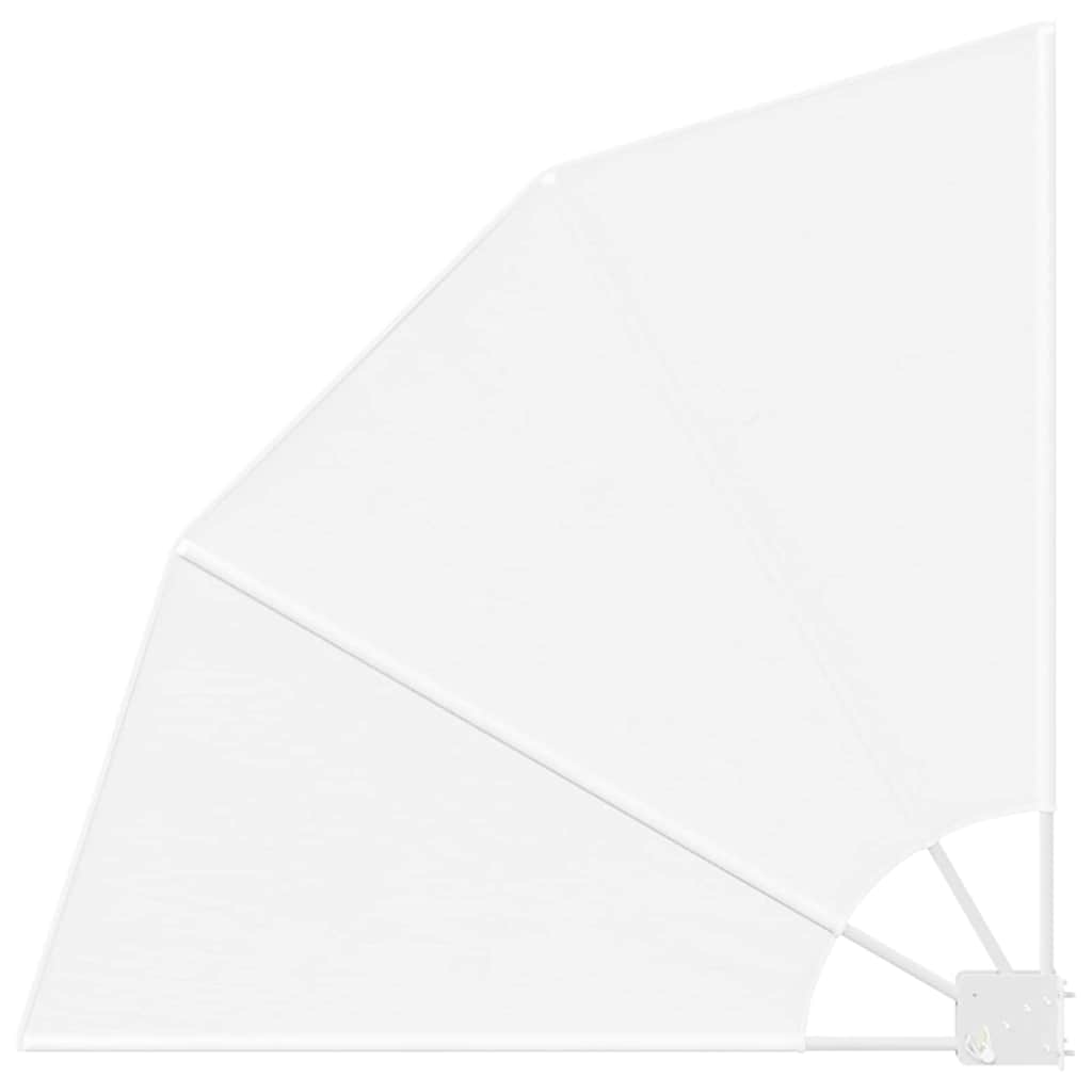 Balkon Sichtschutz 115 x 115 cm Polyester Weiß