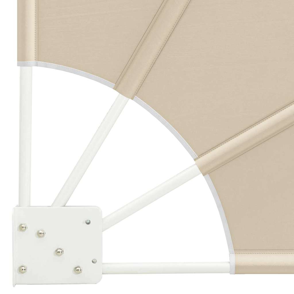 Balkon Sichtschutz 160 x 160 cm Polyester Beige