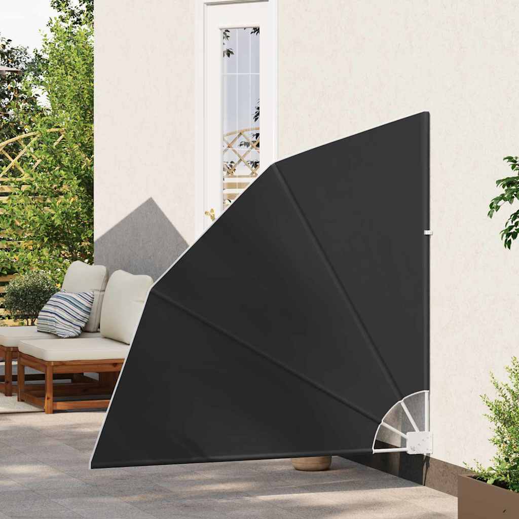 Balkon Sichtschutz 140 x 140 cm Polyester Anthrazit