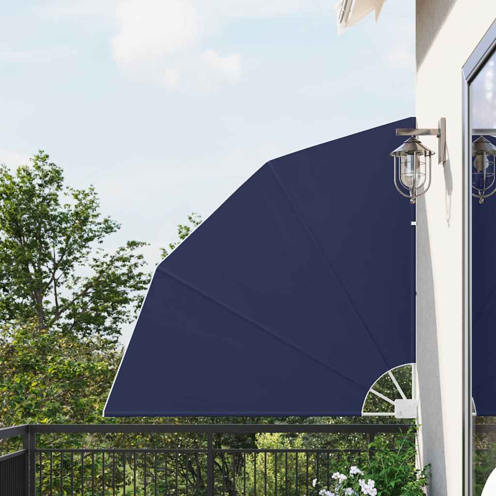 Balkon Sichtschutz 140 x 140 cm Polyester Marineblau