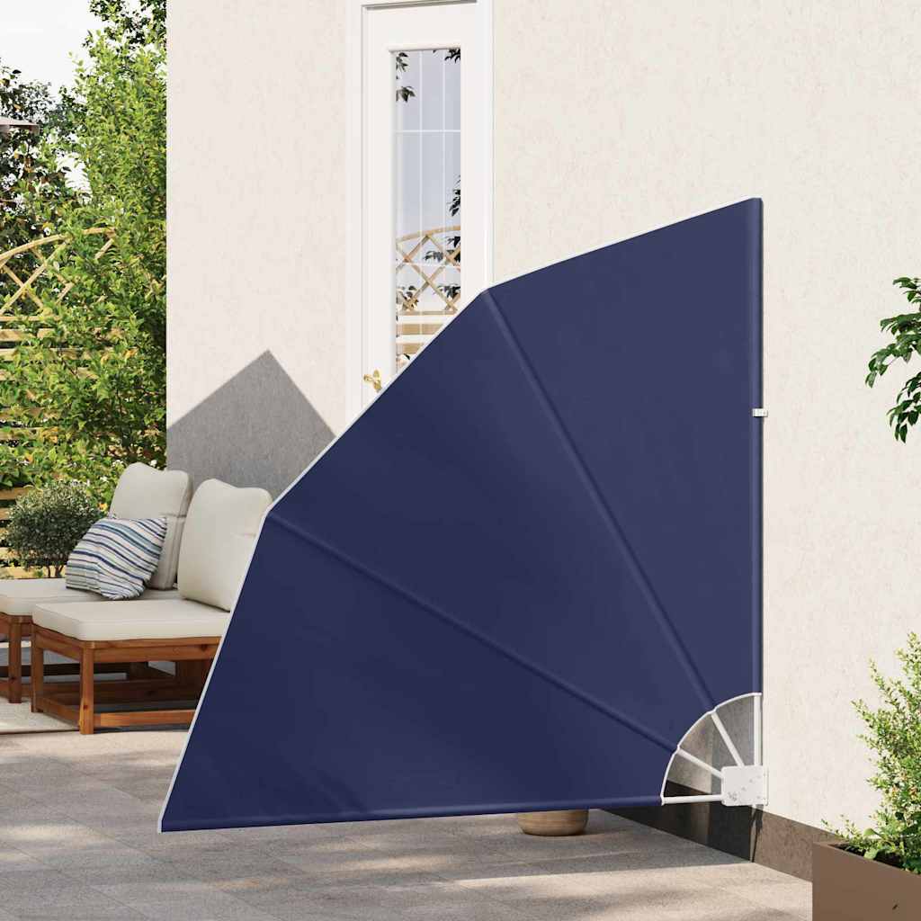 Balkon Sichtschutz 140 x 140 cm Polyester Marineblau