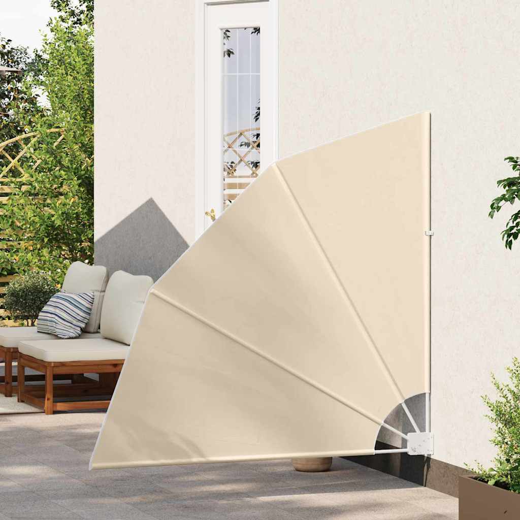Balkon Sichtschutz 140 x 140 cm Polyester Beige