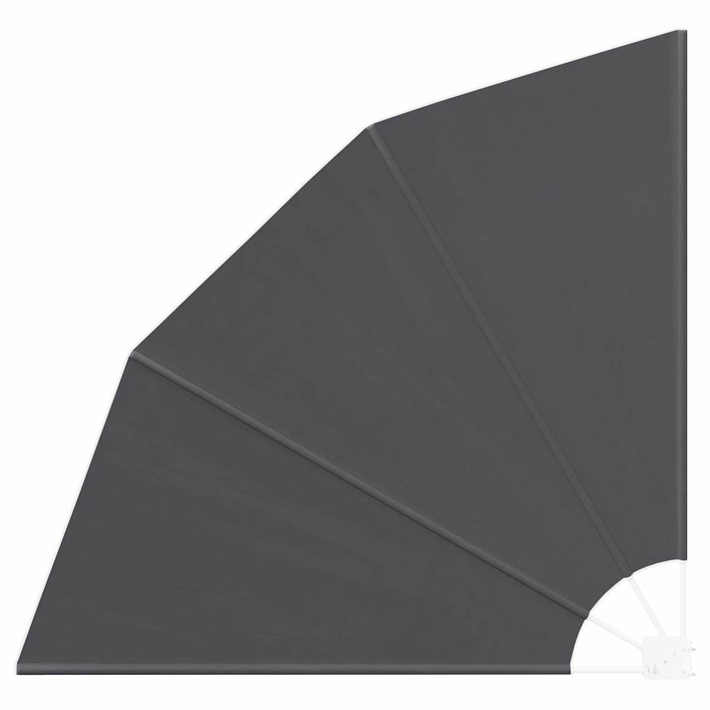 Balkon Sichtschutz 140 x 140 cm Polyester Schwarz