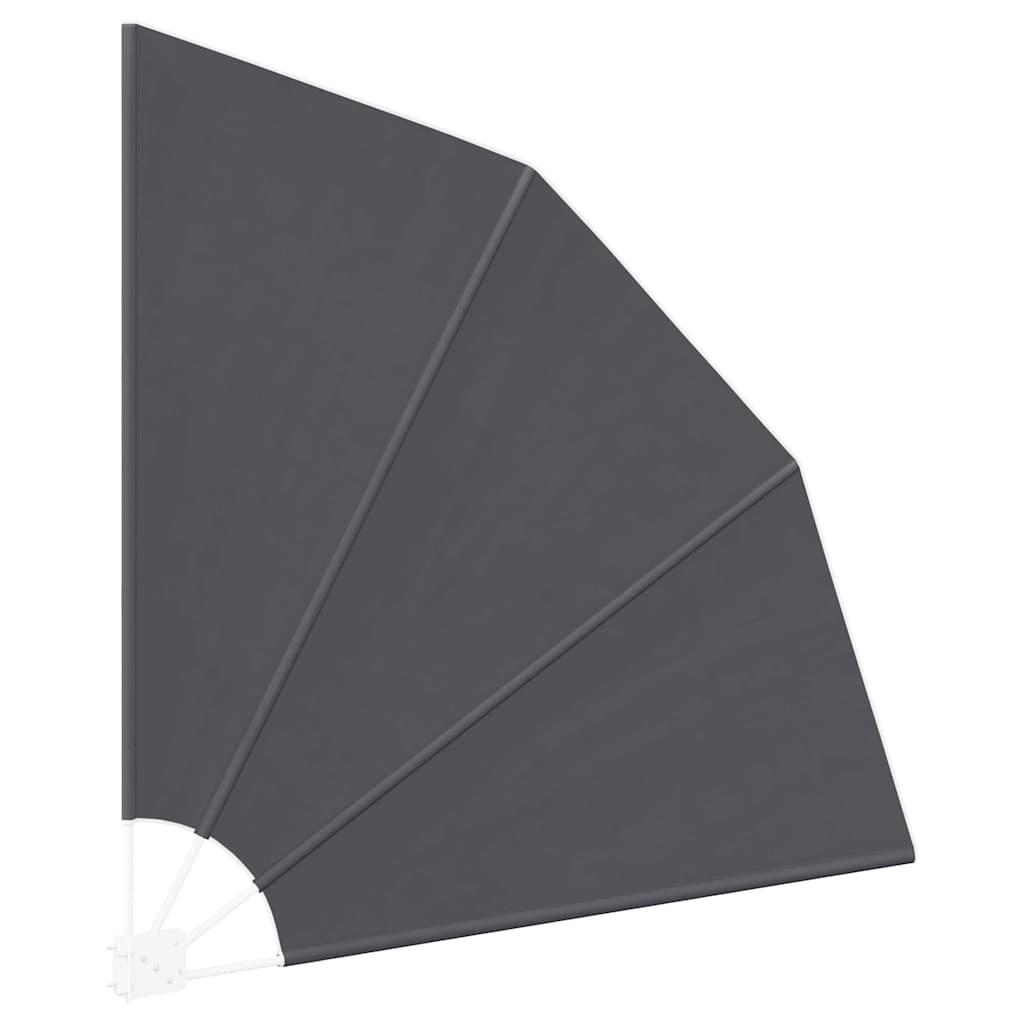 Balkon Sichtschutz 140 x 140 cm Polyester Schwarz