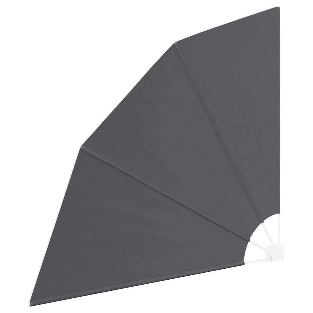 Balkon Sichtschutz 140 x 140 cm Polyester Schwarz