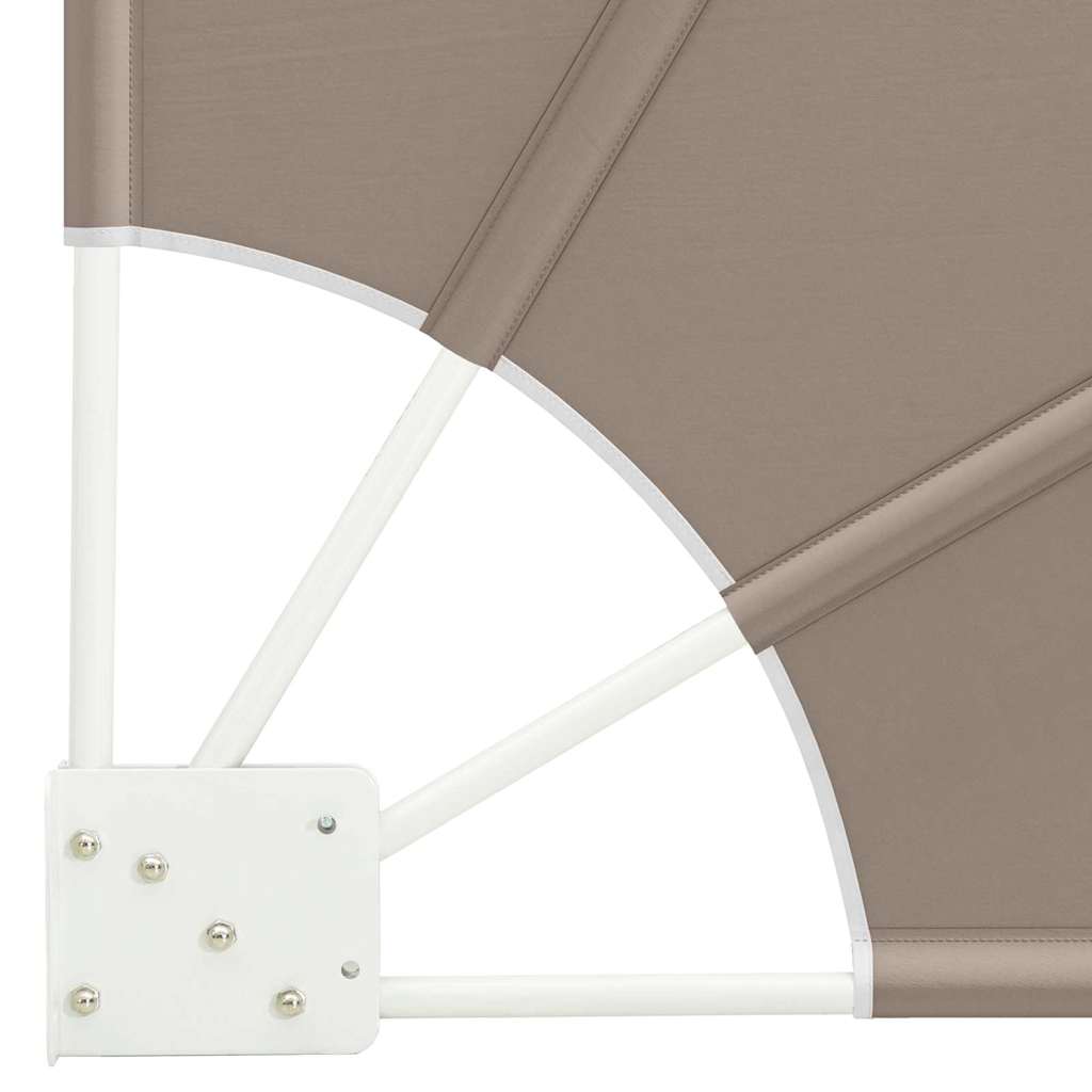 Balkon Sichtschutz 140 x 140 cm Polyester Taupe