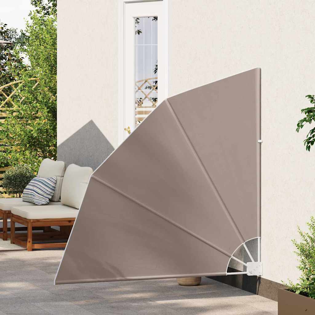 Balkon Sichtschutz 140 x 140 cm Polyester Taupe