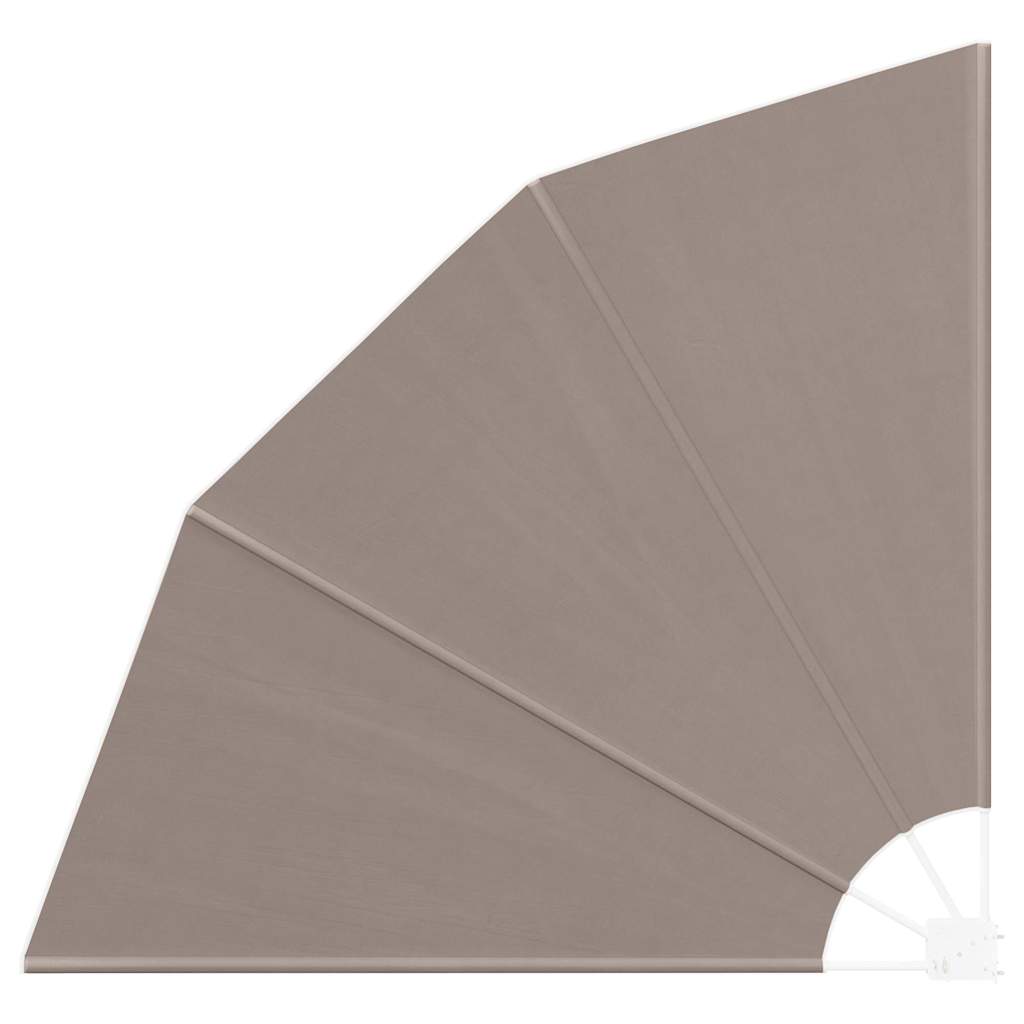 Balkon Sichtschutz 140 x 140 cm Polyester Taupe
