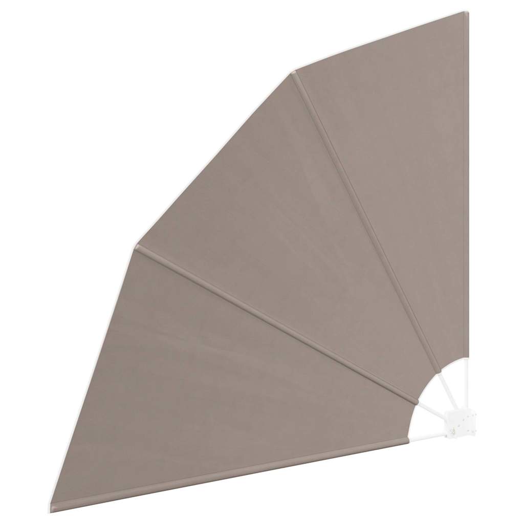 Balkon Sichtschutz 140 x 140 cm Polyester Taupe