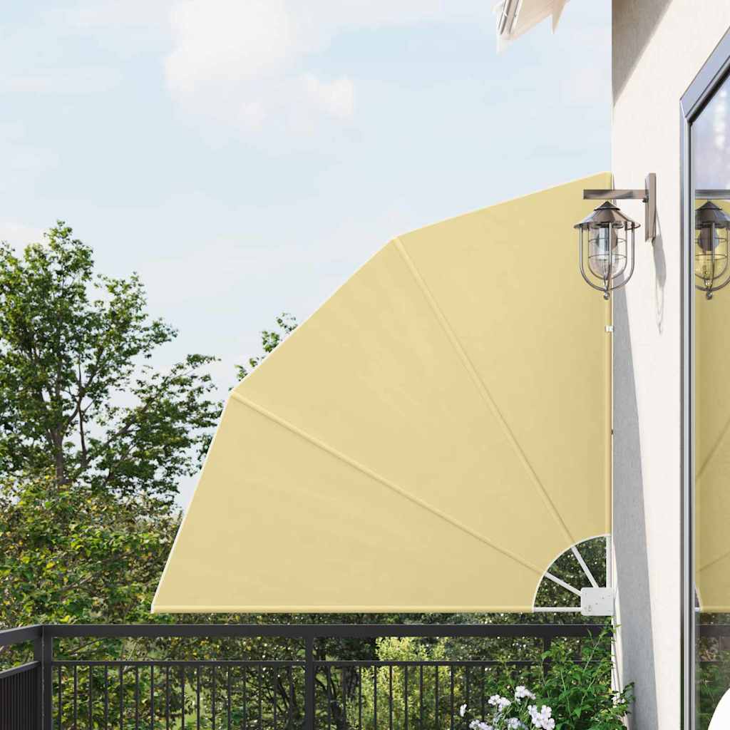 Balkon Sichtschutz 140 x 140 cm Polyester Sand