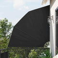 Balkon Sichtschutz 210 x 210 cm Polyester Anthrazit