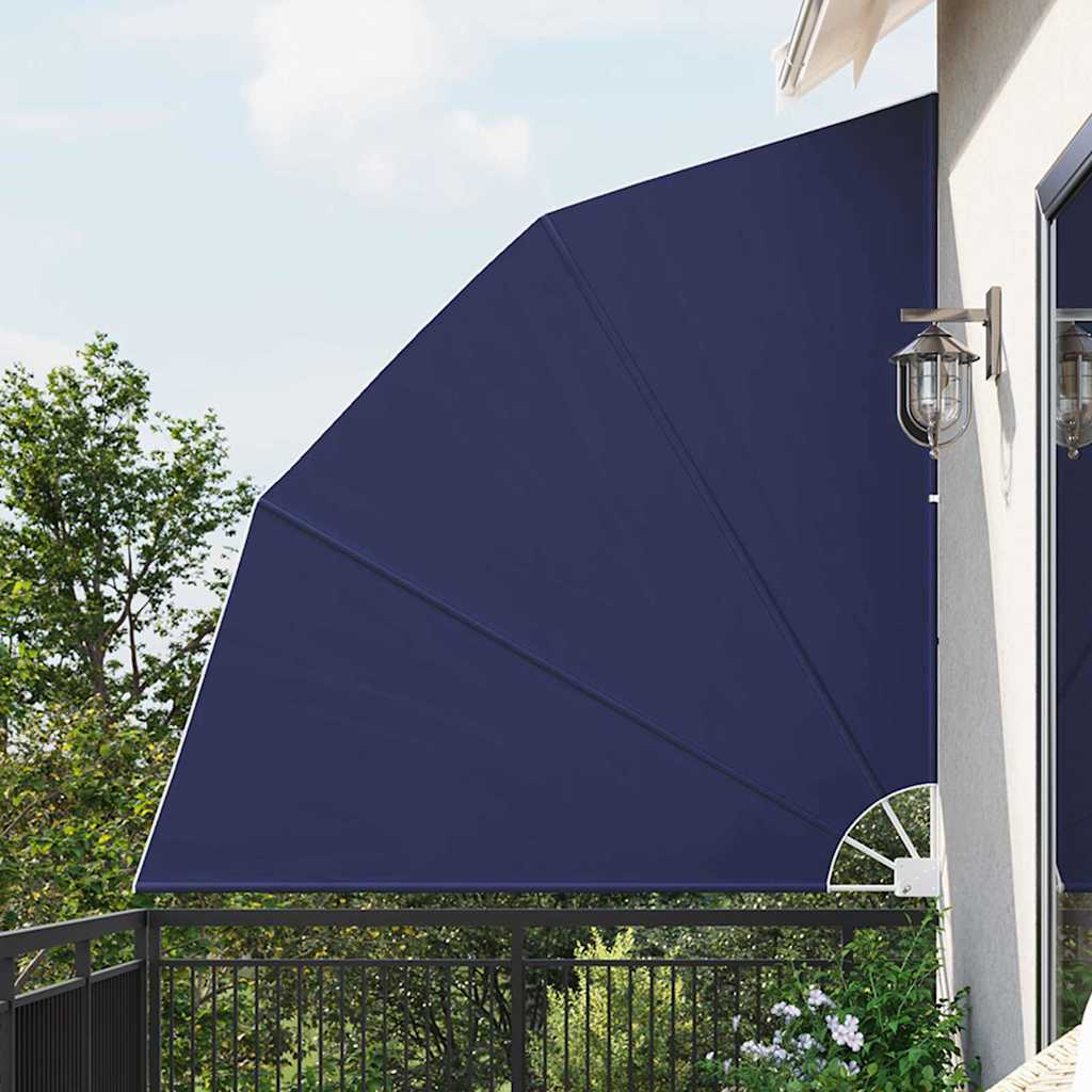 Balkon Sichtschutz 210 x 210 cm Polyester Marineblau