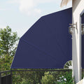 Balkon Sichtschutz 210 x 210 cm Polyester Marineblau