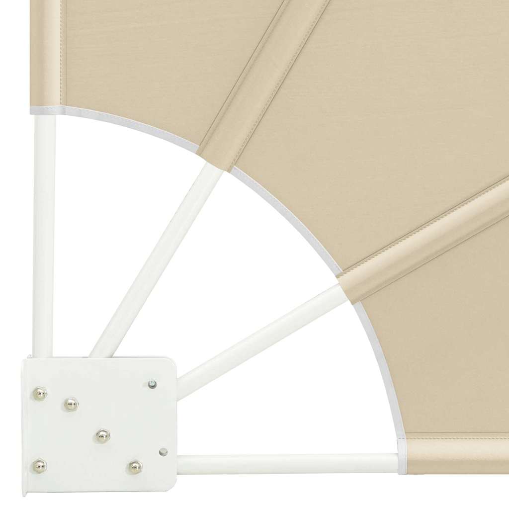 Balkon Sichtschutz 210 x 210 cm Polyester Beige