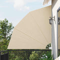 Balkon Sichtschutz 210 x 210 cm Polyester Beige