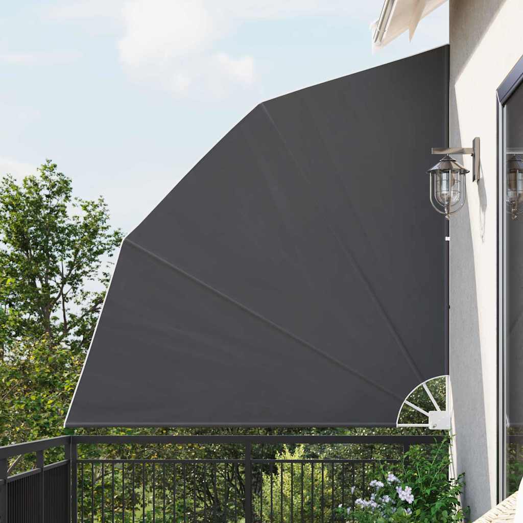 Balkon Sichtschutz 210 x 210 cm Polyester Schwarz