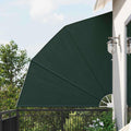 Balkon Sichtschutz 210 x 210 cm Polyester Dunkelgrün