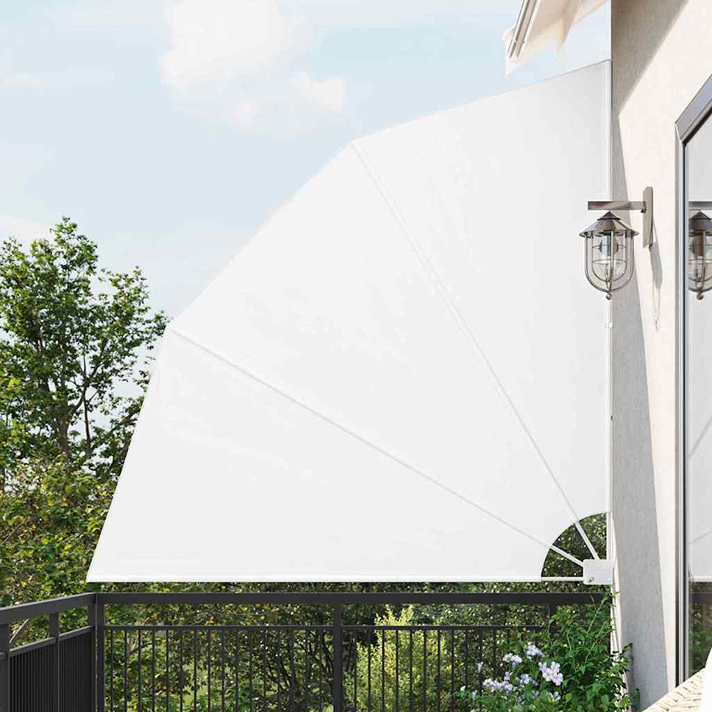 Balkon Sichtschutz 210 x 210 cm Polyester Weiß