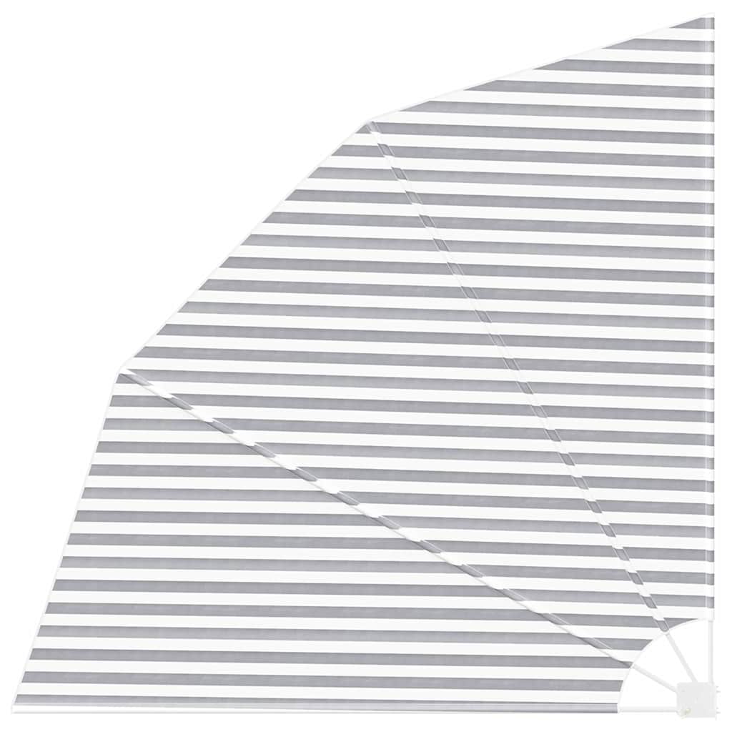 Balkon Sichtschutz 210 x 210 cm Polyester Anthrazit und Weiß