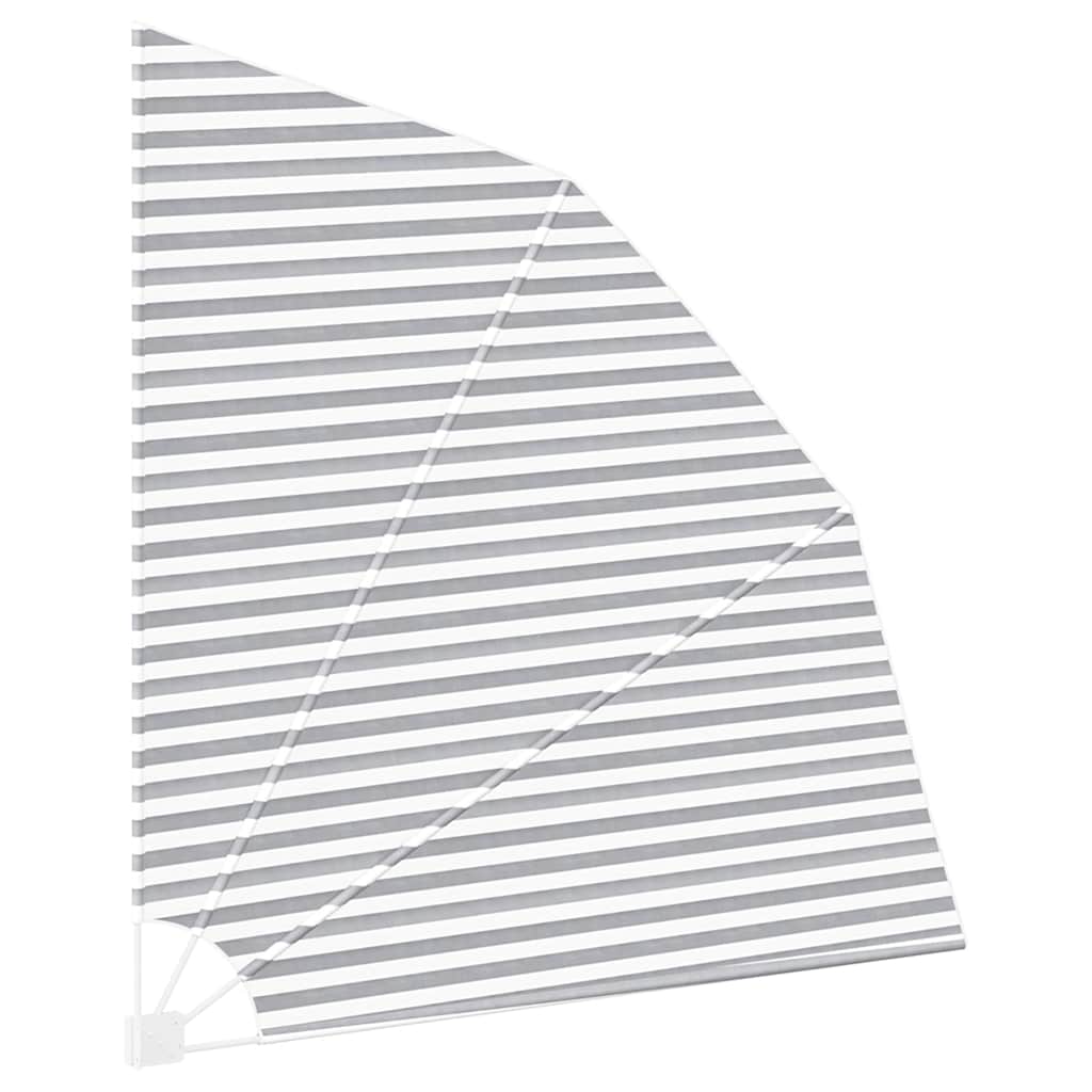 Balkon Sichtschutz 210 x 210 cm Polyester Anthrazit und Weiß