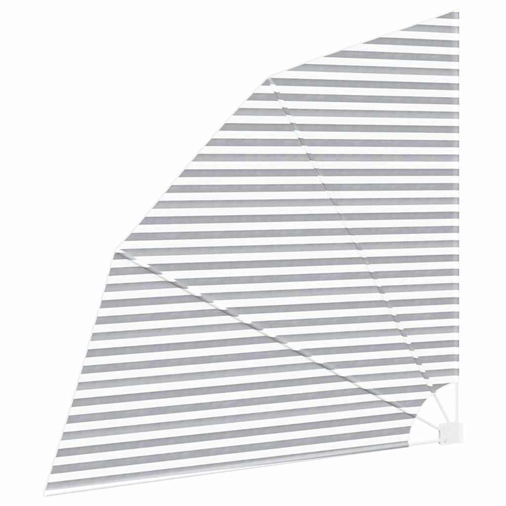 Balkon Sichtschutz 210 x 210 cm Polyester Anthrazit und Weiß