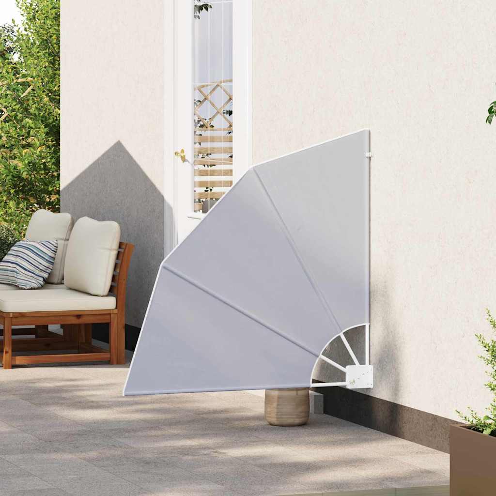 Balkon Sichtschutz 115 x 115 cm Polyester Grau